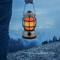 Japan Korea Best Selling Antique Flicker Flame COB Hanging AA/USB Rechargeable Plastic Led Lantern For Outdoor Camping Hiking